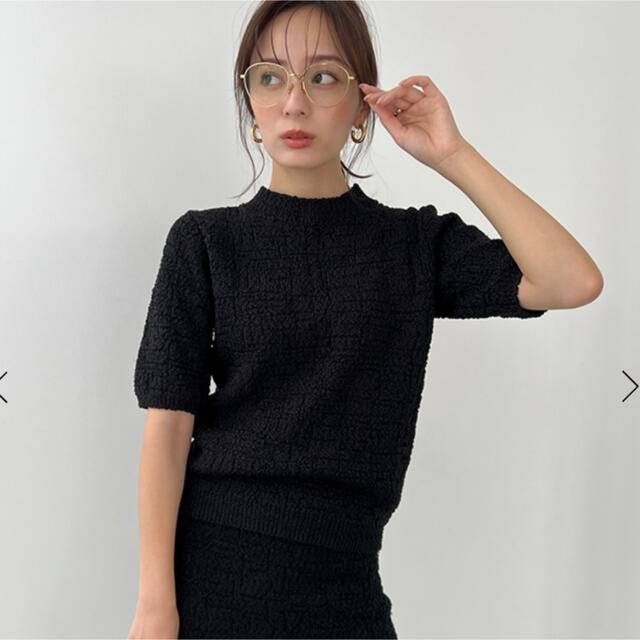 anuans 【Web限定】ツイードジャガードニットセットアップ - セット/コーデ
