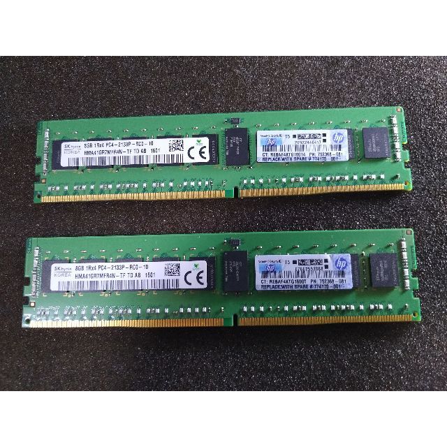 SKhynix 16GB DDR4-2133 RDIMM