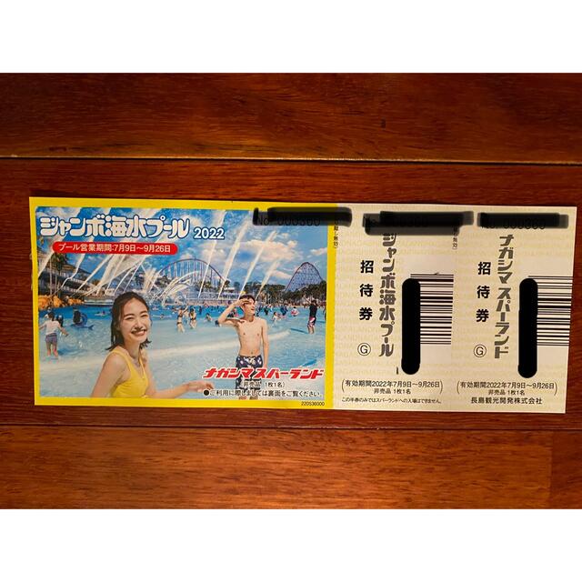 ナガシマスパーランド✨ジャンボ海水プール入場券 3枚 | florariabliss.ro