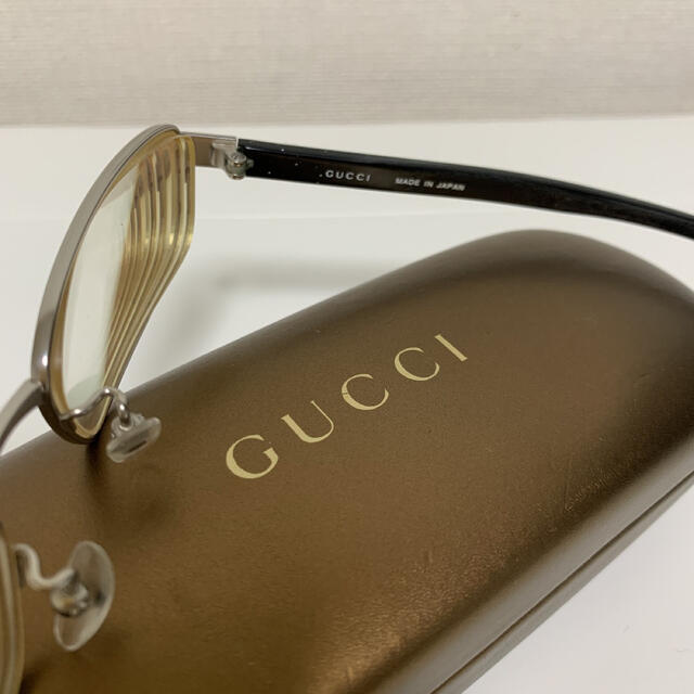 Gucci(グッチ)のGUCCI メタル眼鏡！少々汚れ痛みあり。 メンズのファッション小物(サングラス/メガネ)の商品写真