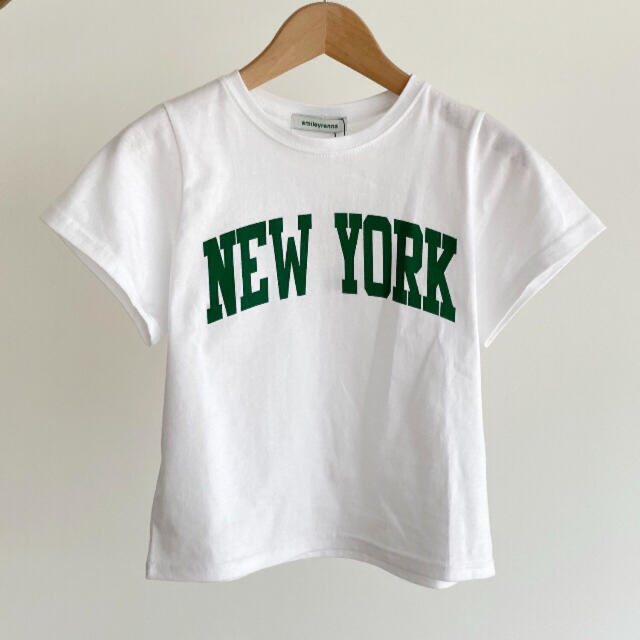 CANAL JEAN(キャナルジーン)のsmileyranna"NEWYORK"ロゴコンパクトTシャツ レディースのトップス(Tシャツ(半袖/袖なし))の商品写真