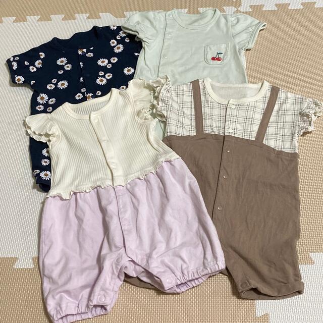 Gu ベビー服 女の子 ロンパース 70センチ 4枚まとめ売り Gubaby 西松屋の通販 By ていも S Shop ジーユーならラクマ