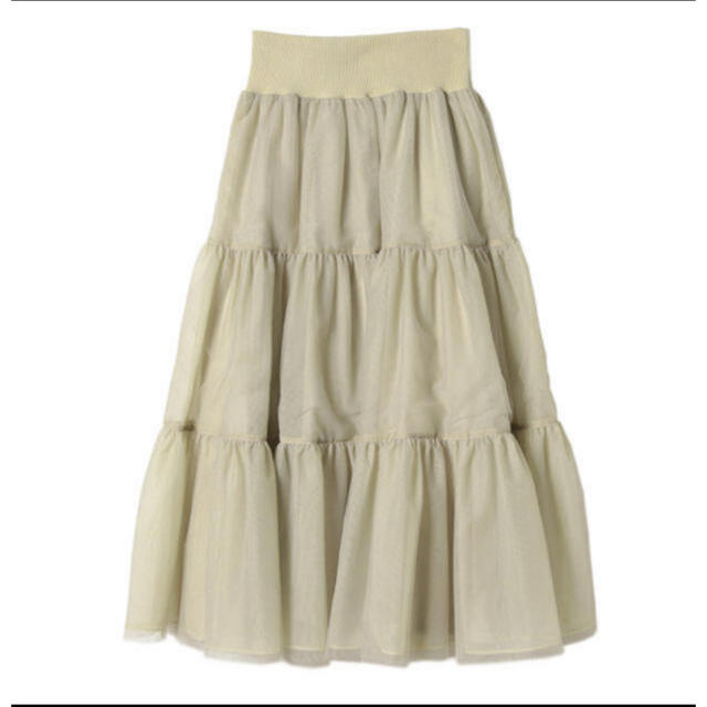 eimy istoire(エイミーイストワール)のeimy istoire チュール ボリュームスカート  グリーン　ミント レディースのスカート(ロングスカート)の商品写真