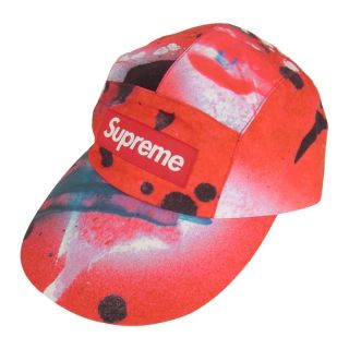 シュプリーム(Supreme)のSupreme シュプリーム 帽子 20SS GORE-TEX LONG BILL CAMP CAP ゴアテックス 総柄 ペイント プリント ロングビル キャンプ キャップ レッド系【美品】【中古】(その他)