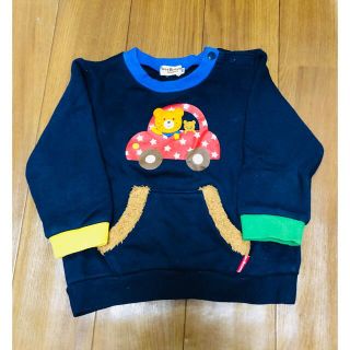 ホットビスケッツ(HOT BISCUITS)の美品　ミキハウス　ホットビスケッツ　トレーナー  90(Tシャツ/カットソー)