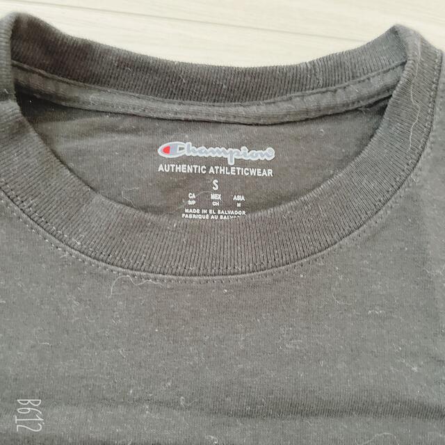 Champion(チャンピオン)のチャンピオン Champion Tシャツ ブラック ロゴ Sサイズ メンズのトップス(Tシャツ/カットソー(半袖/袖なし))の商品写真