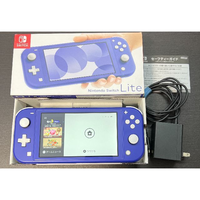 (185) 動作確認済 Switch Lite ブルー通常版色