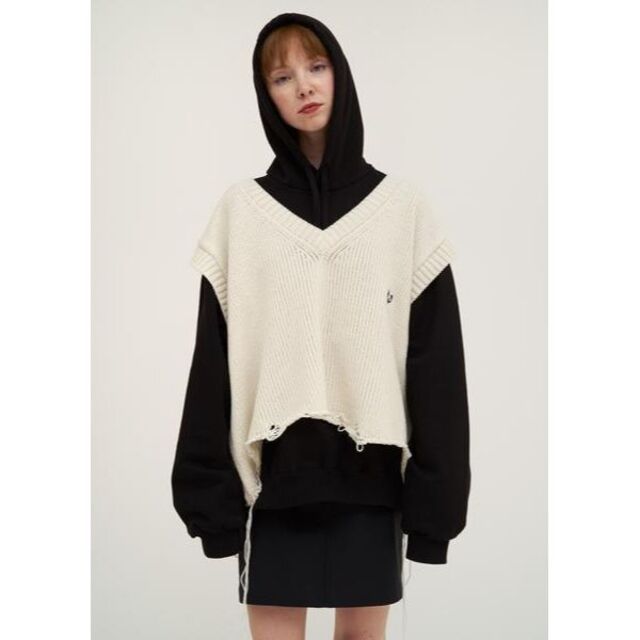 送料無料/即納】 doublet◇OVERSIZED VEST/ブロークンベスト/F BROKEN