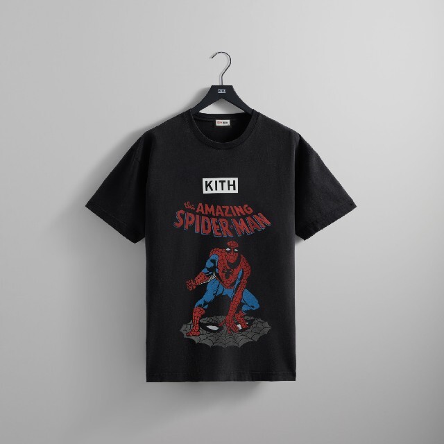 Lサイズ KITH SPIDER-MAN ALLIES VINTAGE TEEBlackサイズ