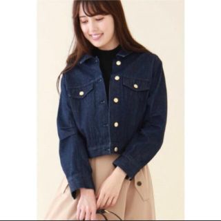 ジルバイジルスチュアート(JILL by JILLSTUART)のJILLbyJILLSTUART レースアップ デニムジャケット(Gジャン/デニムジャケット)