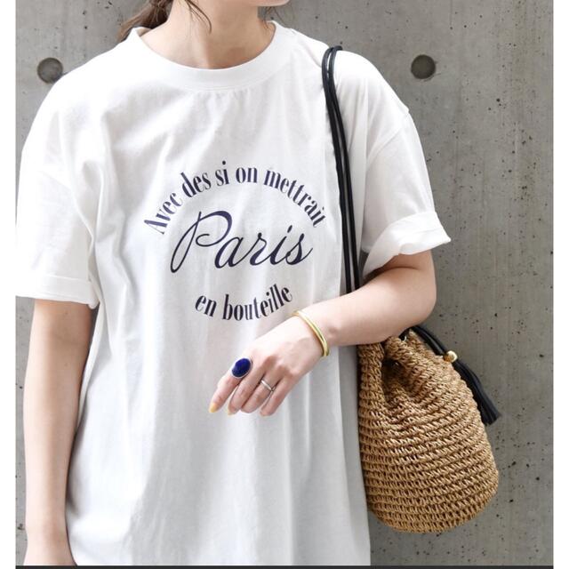 SHIPS(シップス)のSHIPS anyエスプリ ロゴ Tシャツ レディースのトップス(Tシャツ(半袖/袖なし))の商品写真