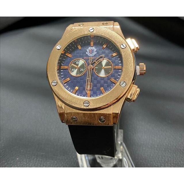 新品 RONATA オマージュウォッチ ブラウンフェイスラバーバンドメンズ腕時計 メンズの時計(腕時計(アナログ))の商品写真