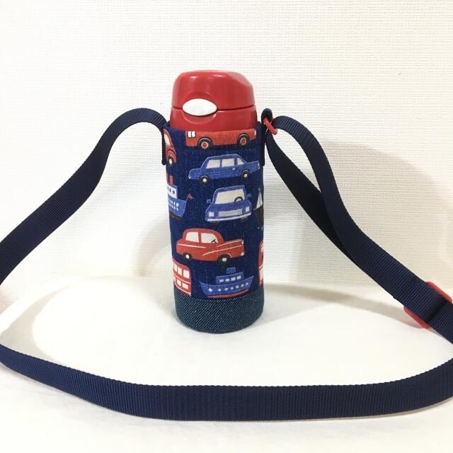 ハンドメイド　水筒　ペットボトル　カバー　サーモス　400 ハンドメイドのキッズ/ベビー(外出用品)の商品写真