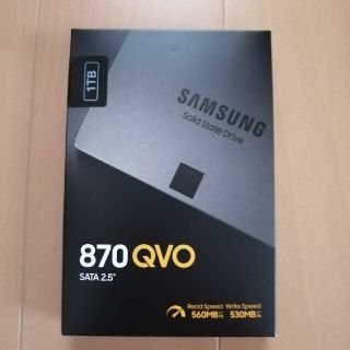 【送料込】SAMSUNG SSD 870 QVO 1TB(PCパーツ)