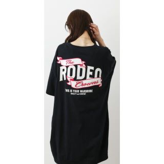 ロデオクラウンズワイドボウル(RODEO CROWNS WIDE BOWL)のRODEO CROWNS WIDE BOWL リボンロゴTシャツワンピース(Tシャツ(半袖/袖なし))