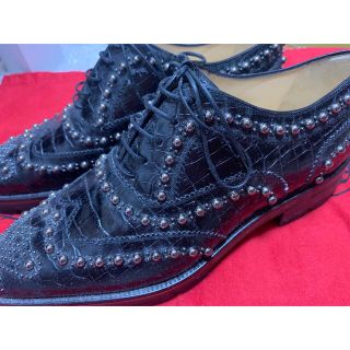 Christian Louboutin - クリスチャンルブタン レザー クロコ 丸