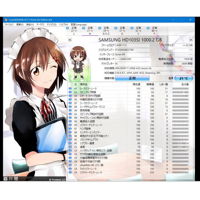 SAMSUNG(サムスン)の[ごじむし様向け]SAMSUNG  3.5インチHDD 1GB  スマホ/家電/カメラのPC/タブレット(PCパーツ)の商品写真
