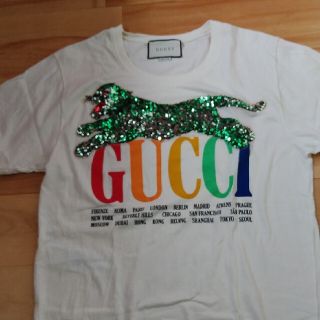 グッチ(Gucci)のGUCCIグッチ　半袖シャツラメタイガー(Tシャツ(半袖/袖なし))