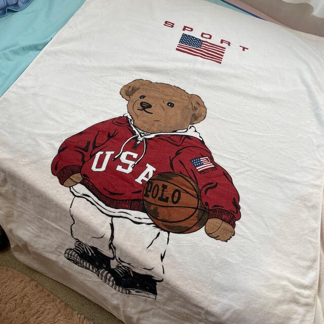 稀少！polo 90s ralph lauren ポロBEAR 大判バスタオル-