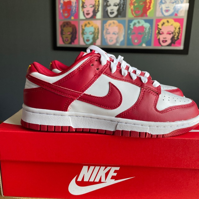 NIKE(ナイキ)のNike(ナイキ)Dunk(ダンク)"Gym Red"(ジムレッド) レディースの靴/シューズ(スニーカー)の商品写真