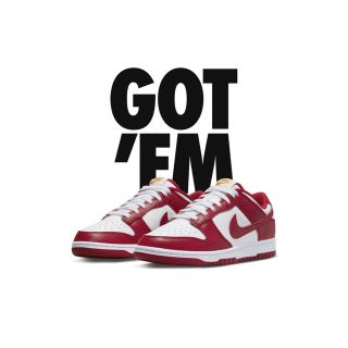 ナイキ(NIKE)のdunk low レトロ　Gym red(スニーカー)