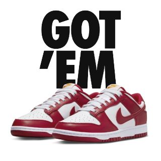 ナイキ(NIKE)のNIKE DUNK LOW RETRO “GYM RED”(送料込み)(スニーカー)