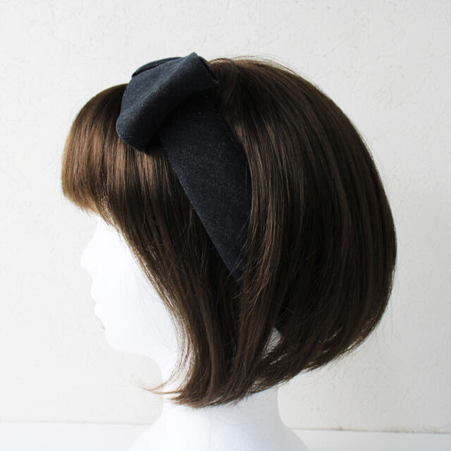 JaneMarple(ジェーンマープル)の美品 2022SS今期 Jane Marple Dans Le Salon ジェーンマープル Cotton linen head ribbon コットンリネンヘッドリボン【2400012937574】 レディースのファッション小物(その他)の商品写真