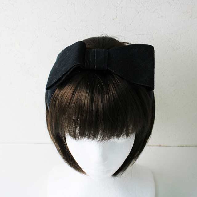 JaneMarple(ジェーンマープル)の美品 2022SS今期 Jane Marple Dans Le Salon ジェーンマープル Cotton linen head ribbon コットンリネンヘッドリボン【2400012937574】 レディースのファッション小物(その他)の商品写真