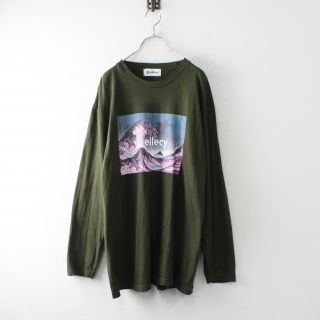 ロイスクレヨン(Lois CRAYON)の2021SS Lois CRAYON &ellecy ロイスクレヨン アンドエルシー プリント ロングスリーブTシャツ M/カーキ ロンT【2400012932784】(Tシャツ(長袖/七分))