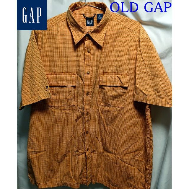 OLD GAP ストライプ ビッグシルエット半袖シャツ XL