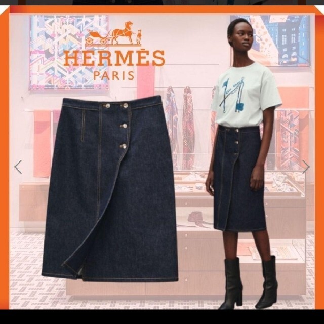 きましてあ Hermes ウール ロングスカートの通販 by 琴miki's shop｜エルメスならラクマ - HERMES エルメス