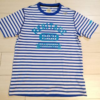 ニューバランス(New Balance)のニューバランスnew balance ドライTシャツ ボーダー Mサイズ(ウェア)