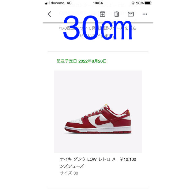 NIKE(ナイキ)のナイキ ダンク ロー "ジムレッド"  メンズの靴/シューズ(スニーカー)の商品写真