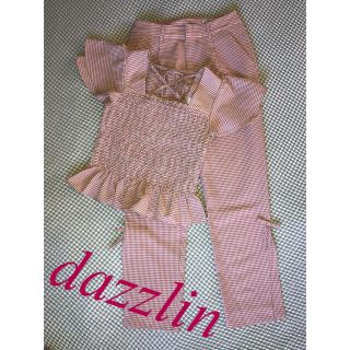 ダズリン(dazzlin)のダズリン   セットアップ　ギンガムチェック　美品(セット/コーデ)