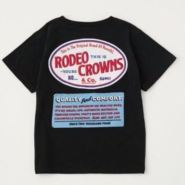 RODEO CROWNS WIDE BOWL(ロデオクラウンズワイドボウル)のロデオクラウンズ★バックパッチ半袖Tシャツ レディースのトップス(Tシャツ(半袖/袖なし))の商品写真