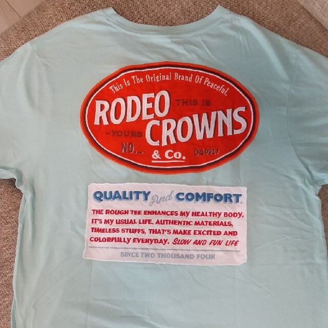 RODEO CROWNS WIDE BOWL(ロデオクラウンズワイドボウル)のロデオクラウンズ★バックパッチ半袖Tシャツ レディースのトップス(Tシャツ(半袖/袖なし))の商品写真