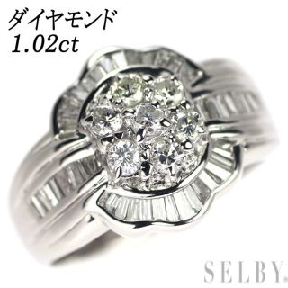 Pt900 ダイヤモンド リング 1.02ct フラワー(リング(指輪))