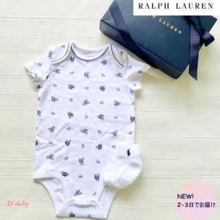 ラルフローレン(Ralph Lauren)の12m80cm  ロンパース　ベア　人気　ポロベア　定番(ロンパース)