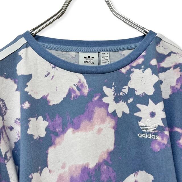 adidas(アディダス)のadidas アディダス オリジナルドレス 半袖Tシャツ  花柄 タイダイ染め レディースのトップス(Tシャツ(半袖/袖なし))の商品写真