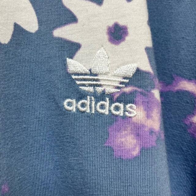 adidas(アディダス)のadidas アディダス オリジナルドレス 半袖Tシャツ  花柄 タイダイ染め レディースのトップス(Tシャツ(半袖/袖なし))の商品写真