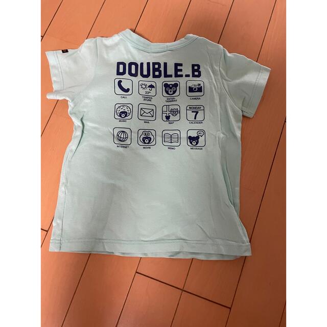 DOUBLE.B(ダブルビー)のミキハウス　ダブルビー　BくんヘッドフォンTシャツ　80センチ キッズ/ベビー/マタニティのキッズ服男の子用(90cm~)(Tシャツ/カットソー)の商品写真