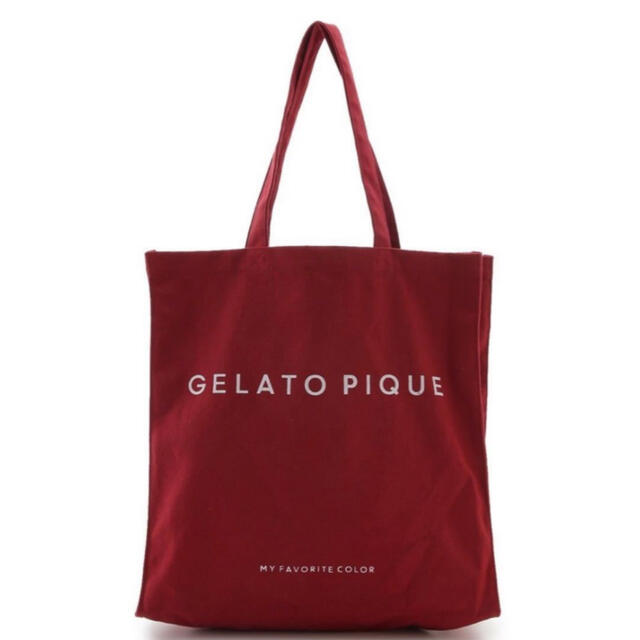 gelato pique(ジェラートピケ)のnicomori様　ジェラピケ　ホビートート　レッド レディースのバッグ(トートバッグ)の商品写真