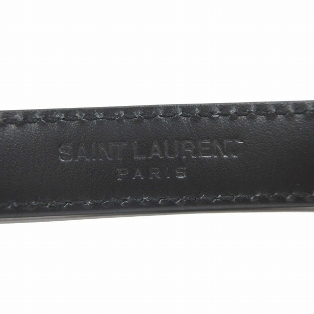 サンローラン パリ SAINT LAURENT 三連 細ベルト ロゴ 80cm※