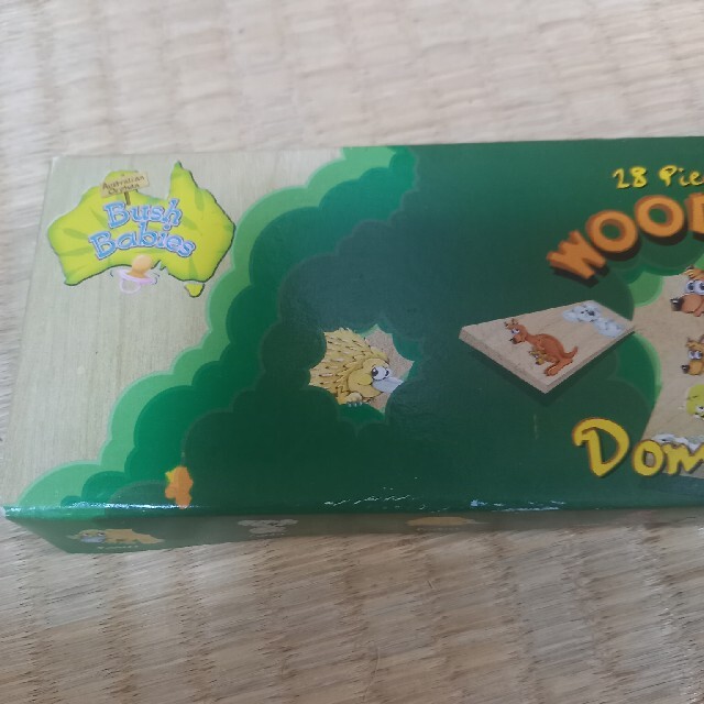 【新品】オーストラリア土産　木製ドミノ キッズ/ベビー/マタニティのおもちゃ(知育玩具)の商品写真