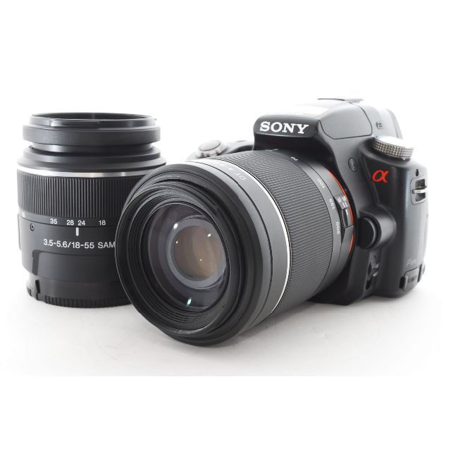 カメラ デジタルカメラ 3個セット・送料無料 ソニー SONY ミラーレス一眼 α55 ズームレンズ 