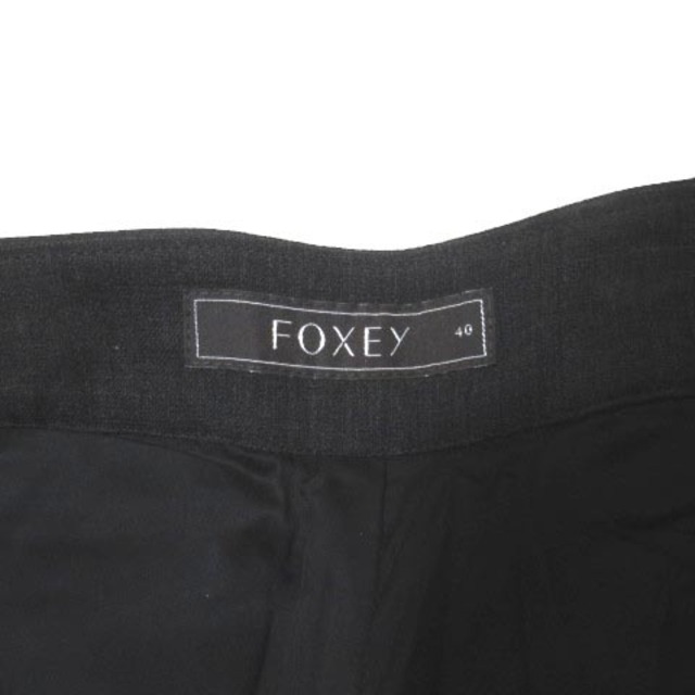 FOXEY(フォクシー)のフォクシー FOXEY 29049 スラックス パンツ ウール 灰 ダークグレー レディースのパンツ(その他)の商品写真