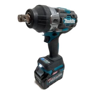 マキタ(Makita)の**MAKITA マキタ 40Vmax 充電式インパクトレンチ 差込角19mm 最大締め付けトルク1350Nm （バッテリ2個・充電器・ケース付） TW001GRDX ブルー(その他)