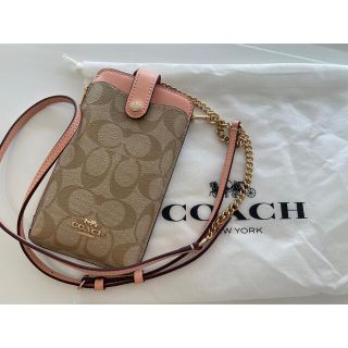 ほぼ未使用　COACH コーチ　ショルダーバッグ　ポシェット　スマホケース