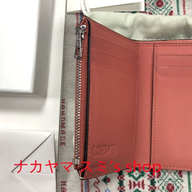 極美品 ロエベ バーティカルウォレットスモール 財布 三つ折り