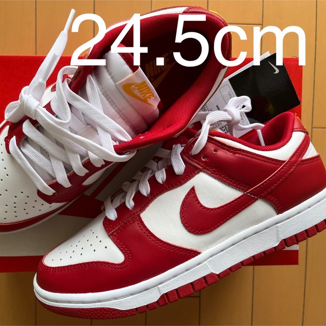 24.5 NIKE DUNK LOW Gym Red ダンク ロー ジムレッド